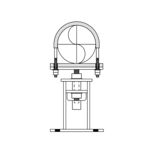 adjustable base pedestals and pipe cradles