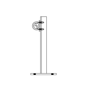 angle base, pipe support