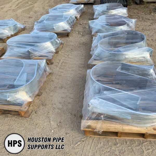 pallets of pipe supports