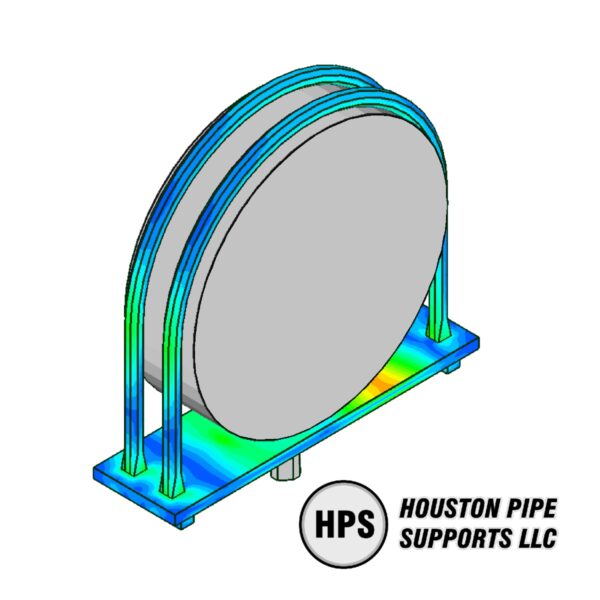 FEA ubolt pipe support