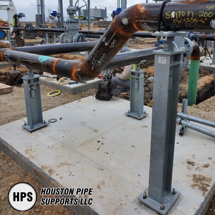 adjustable support, crade, pipe saddle, u-bolt, construction