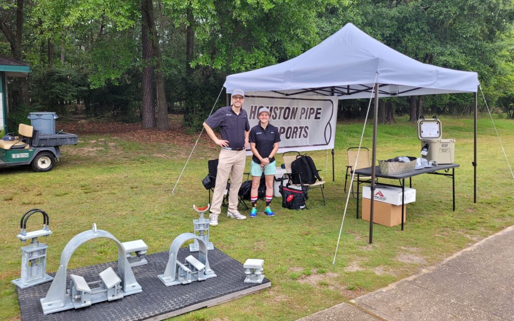 houston pipe supports at holloman golf tournament