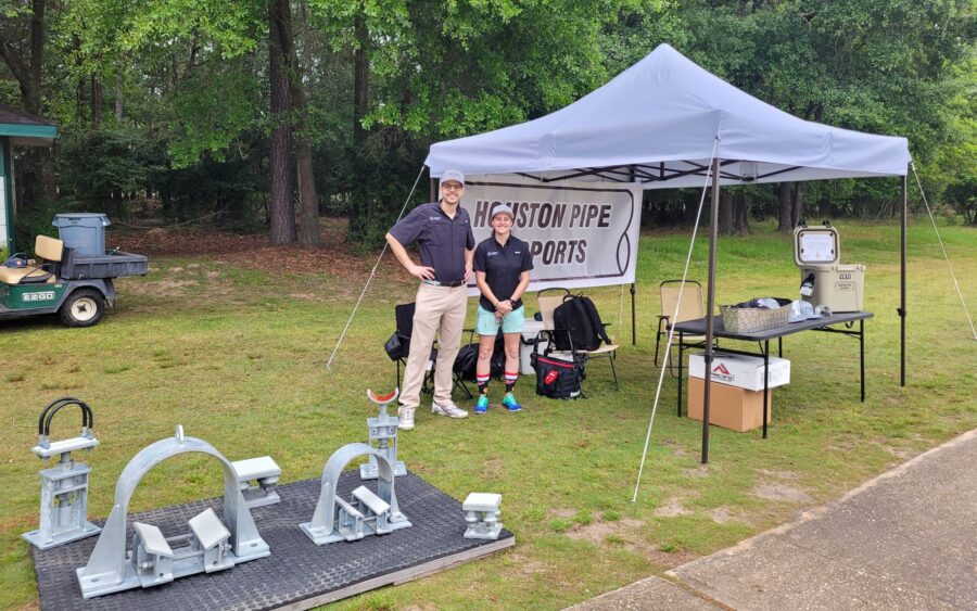 houston pipe supports at holloman golf tournament