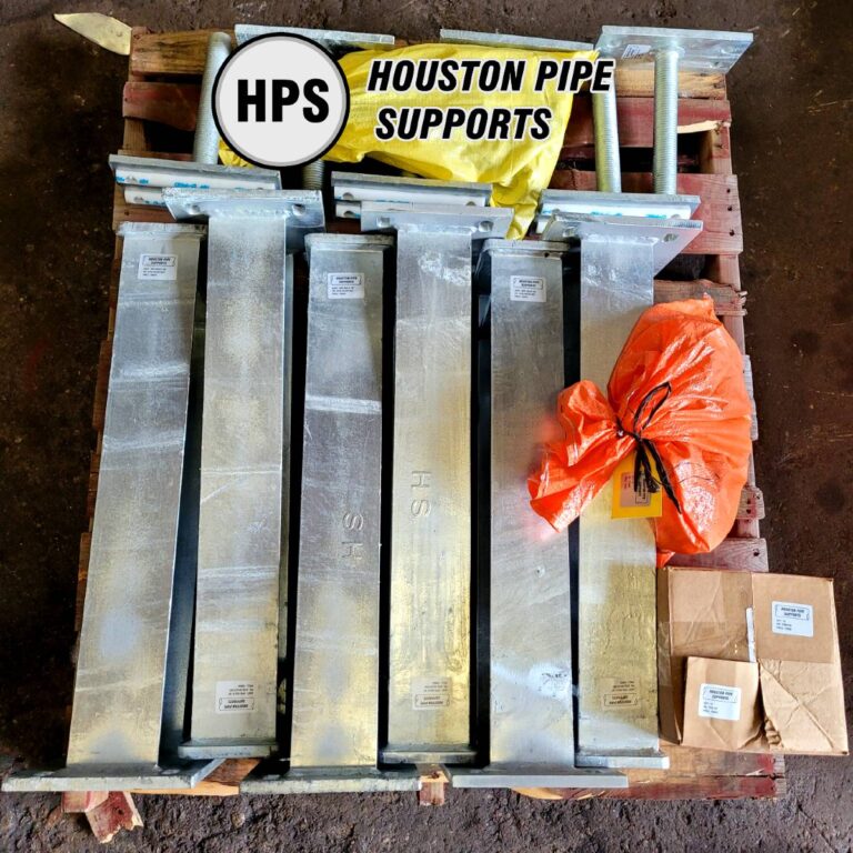 adjustable pipe supports with half round heads